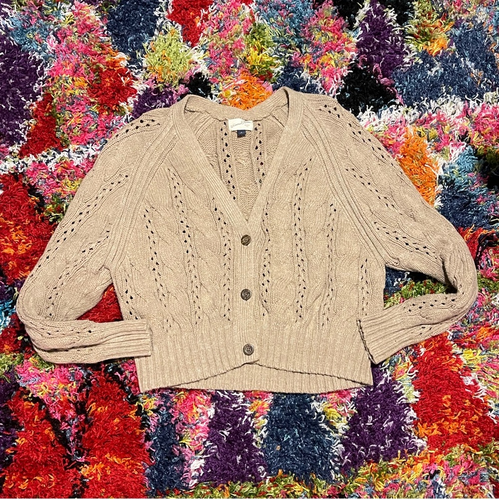 Cropped Knit Sweater